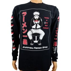 Naruto Shippuden T Shirt Size M Ramen Is The Best Pleasure Anime Manga Black NWT
